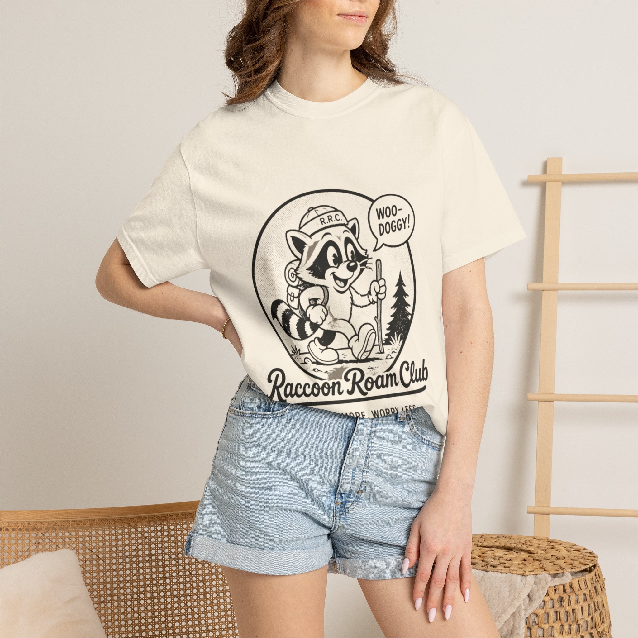 Raccoon Roam Club Vintage Graphic Tee