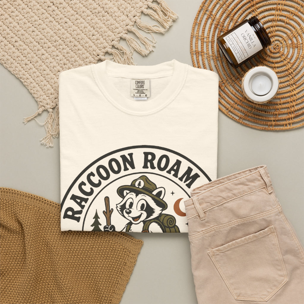 Raccoon Roam Club Badge T-Shirt
