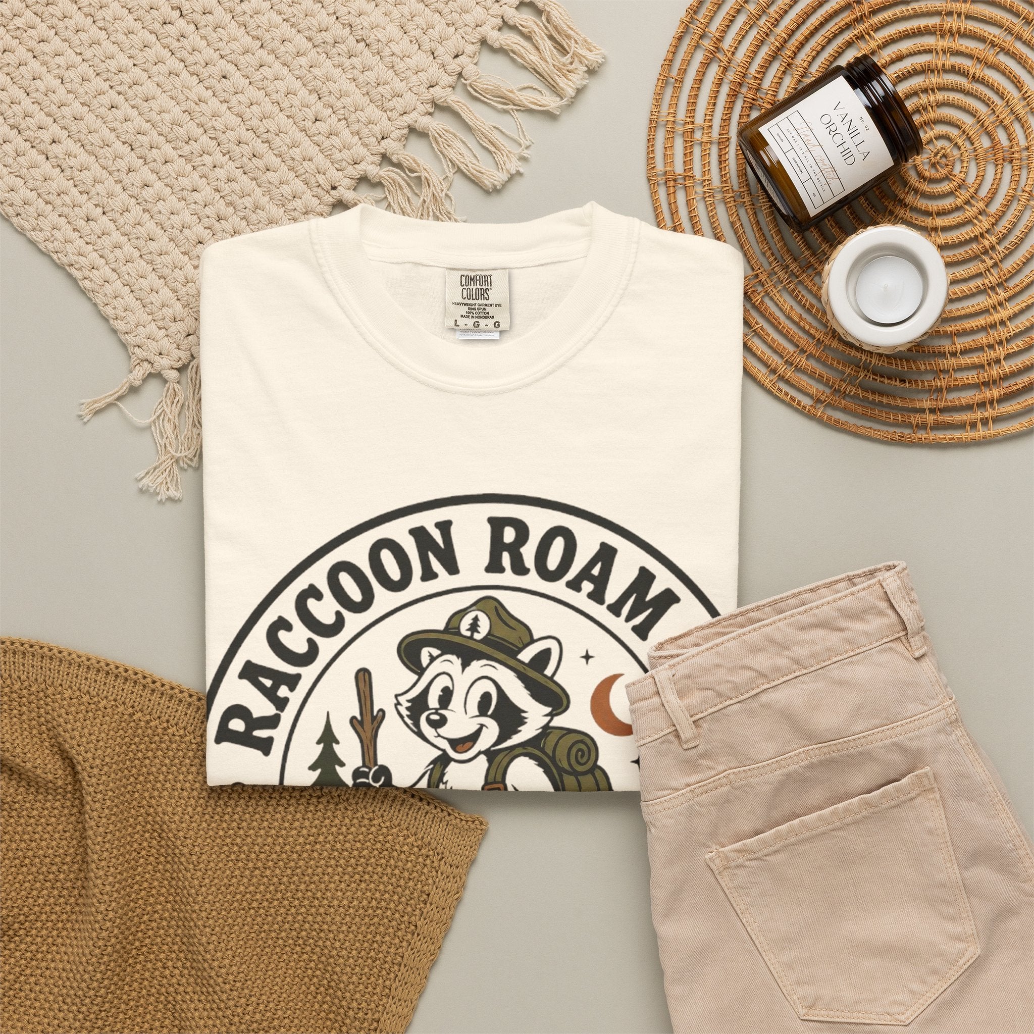 Raccoon Roam Club Badge T-Shirt
