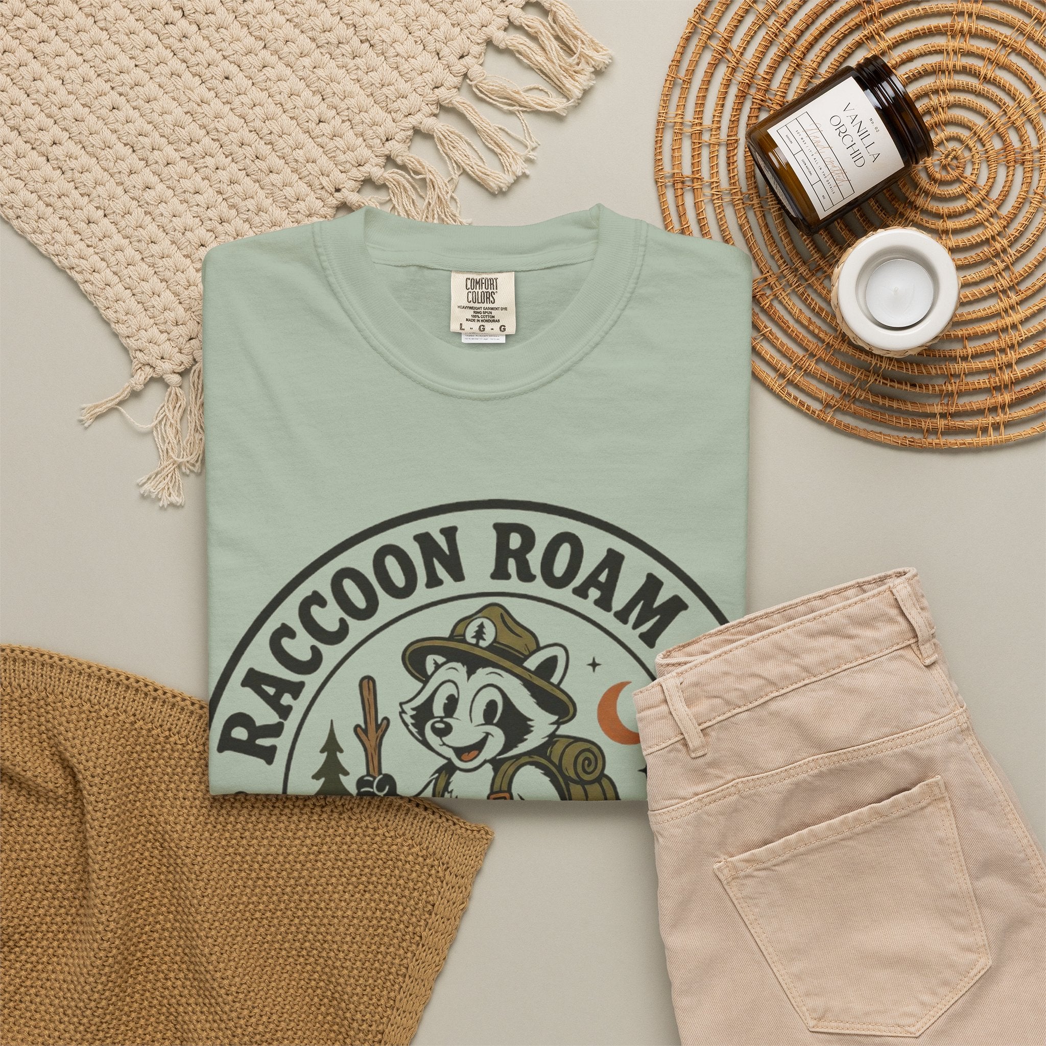 Raccoon Roam Club Badge T-Shirt
