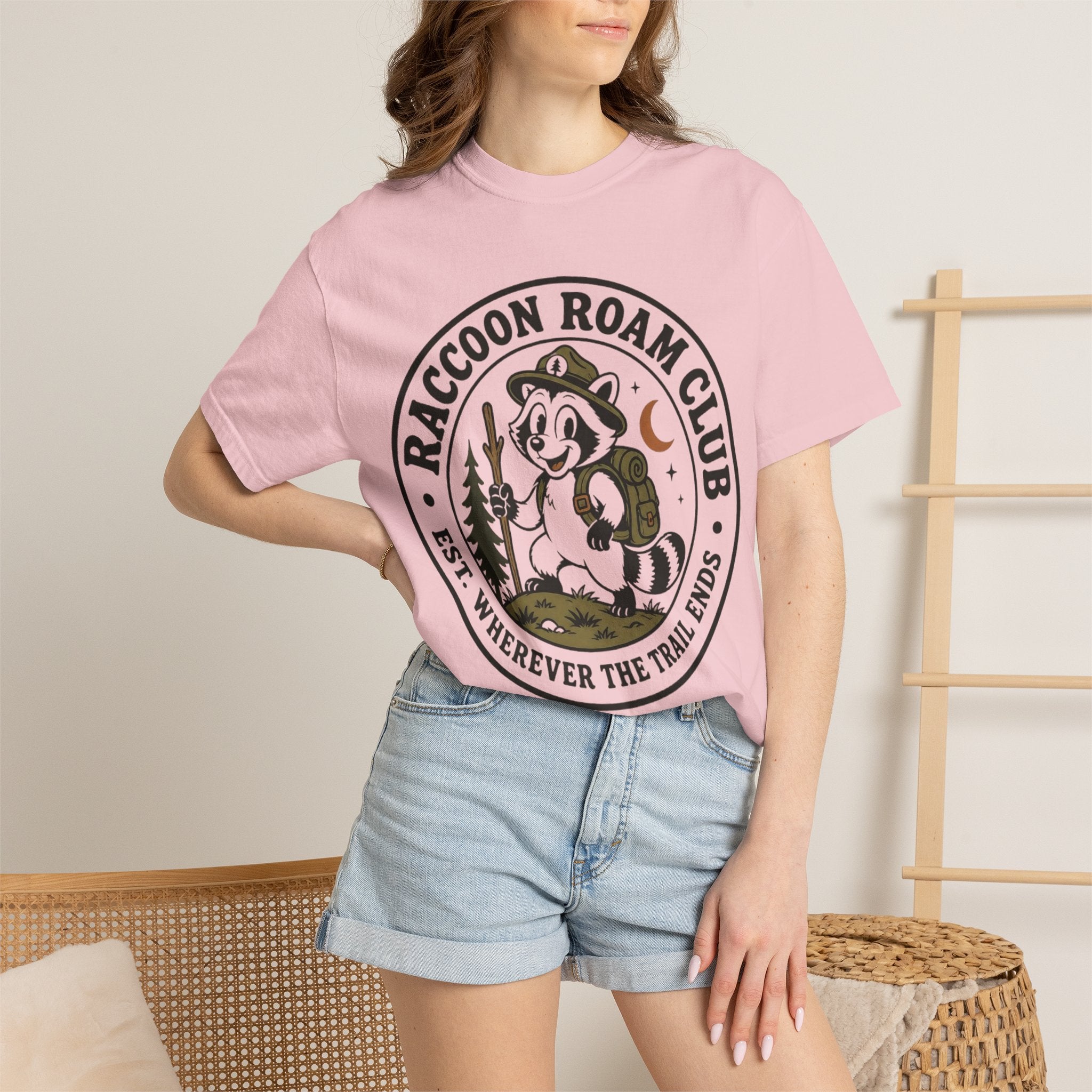 Raccoon Roam Club Badge T-Shirt