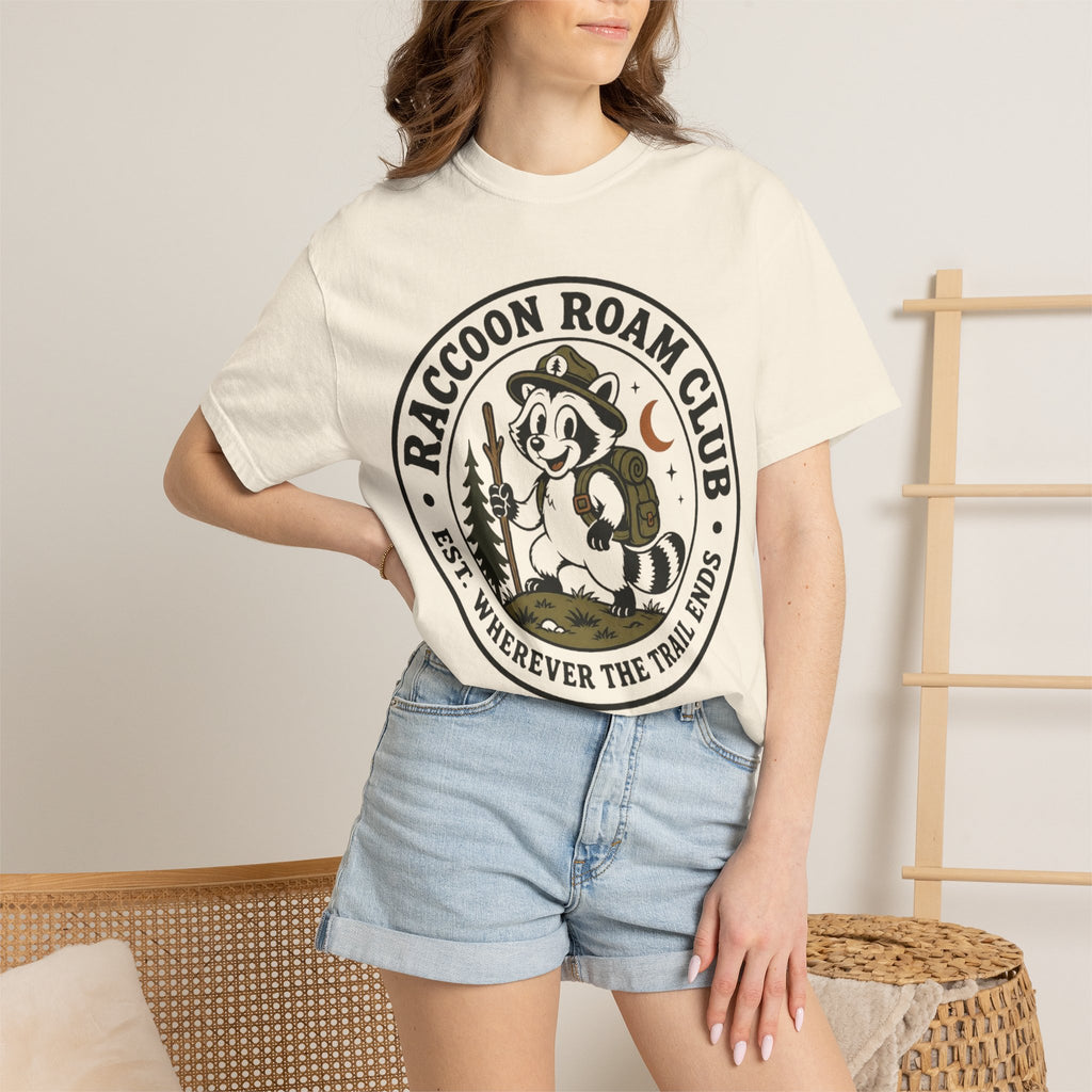 Raccoon Roam Club Badge T-Shirt