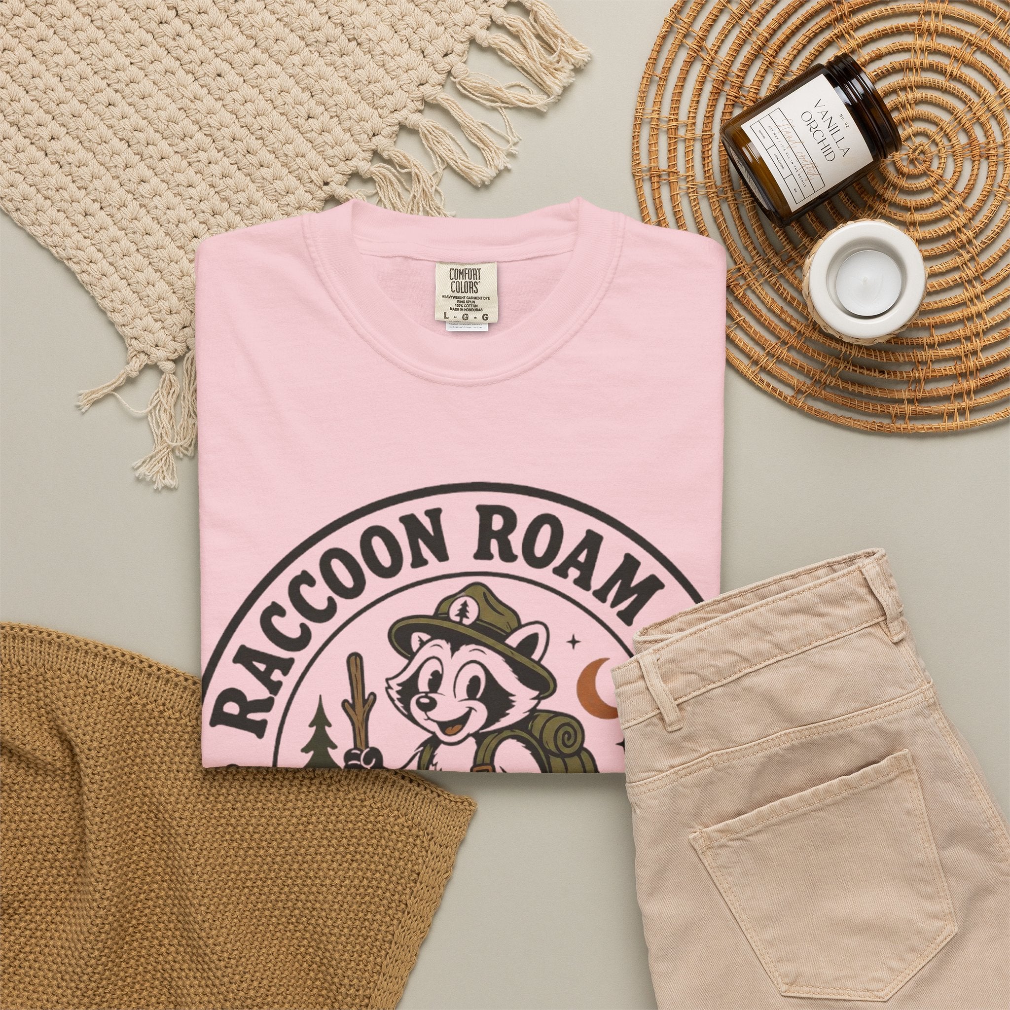 Raccoon Roam Club Badge T-Shirt