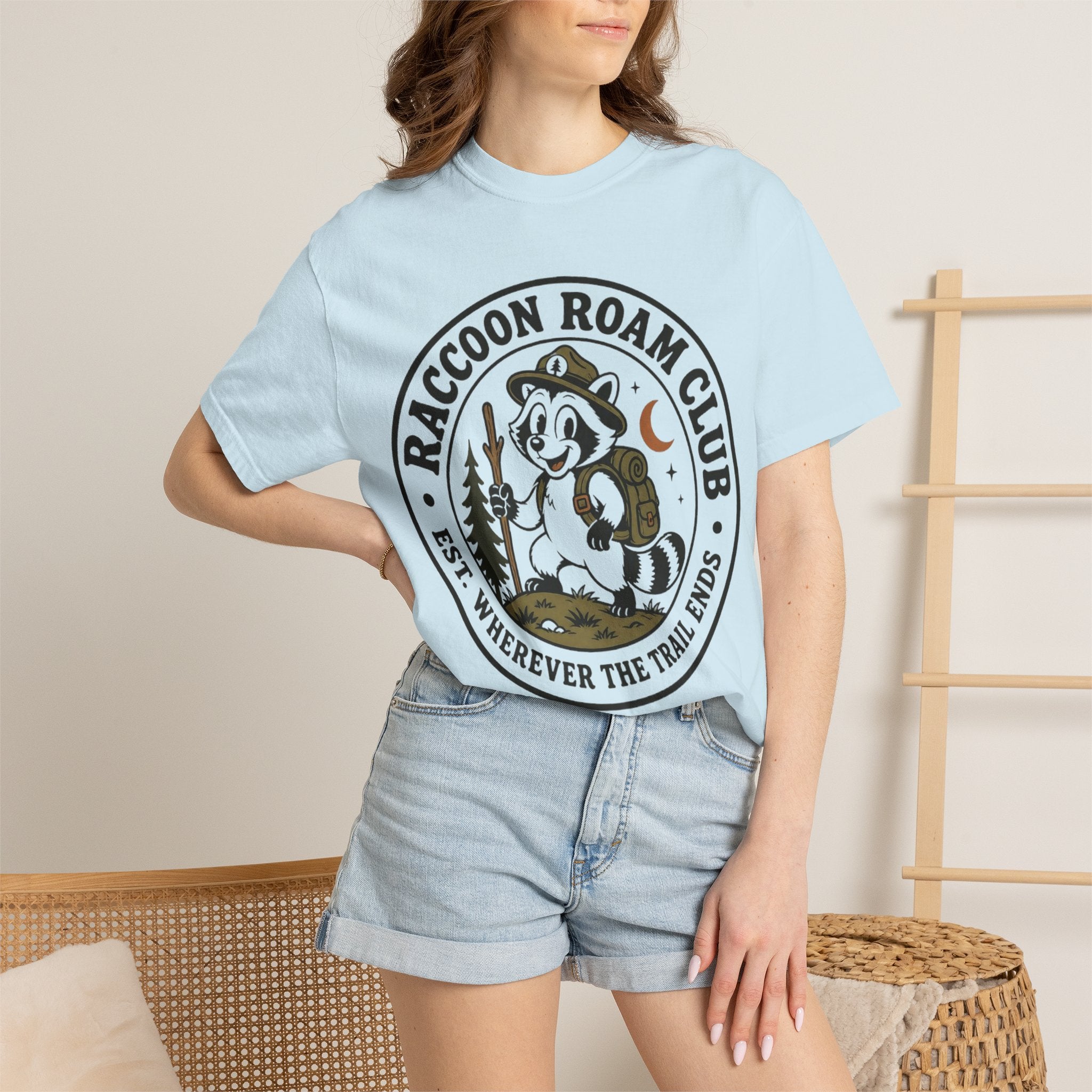 Raccoon Roam Club Badge T-Shirt