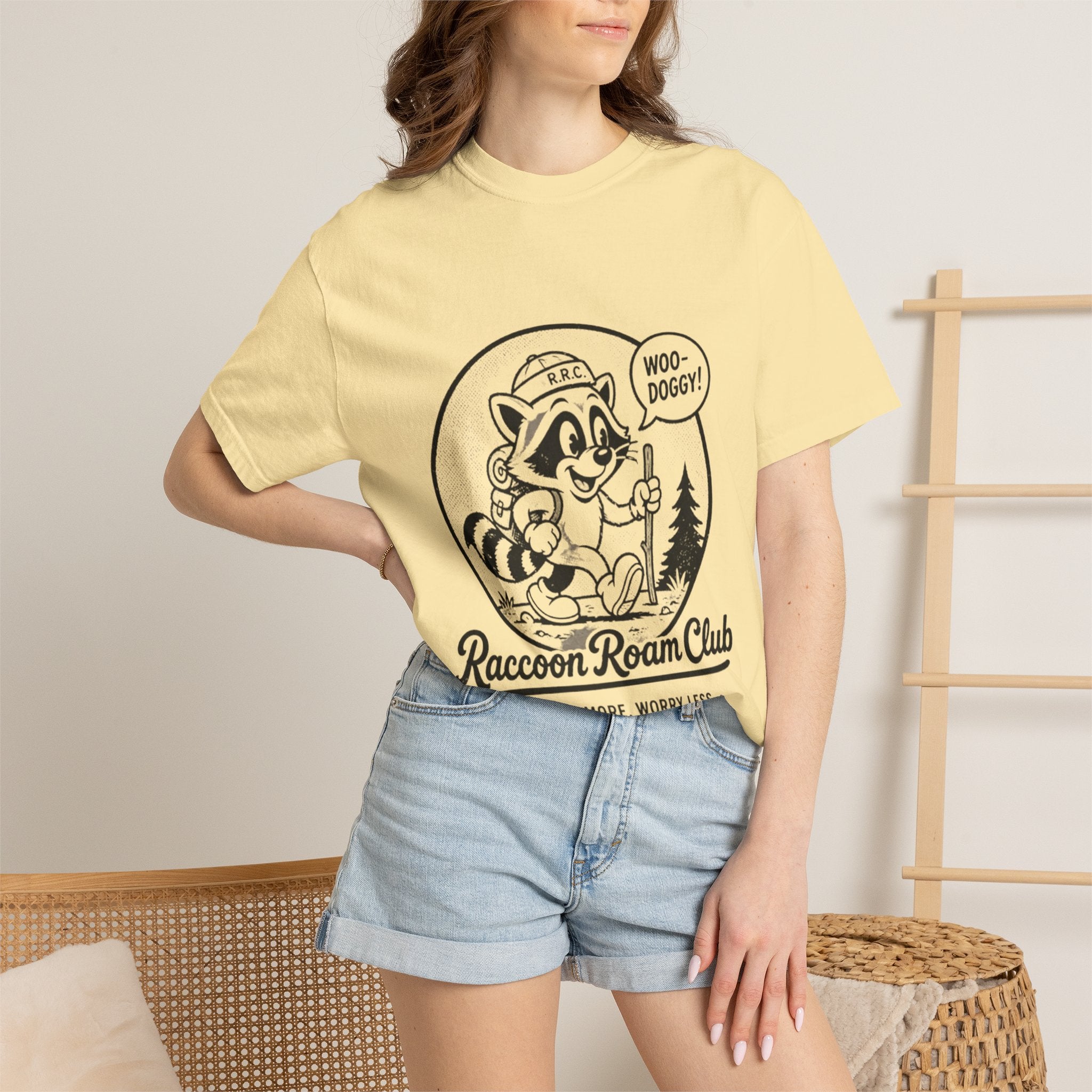 Raccoon Roam Club Vintage Graphic Tee