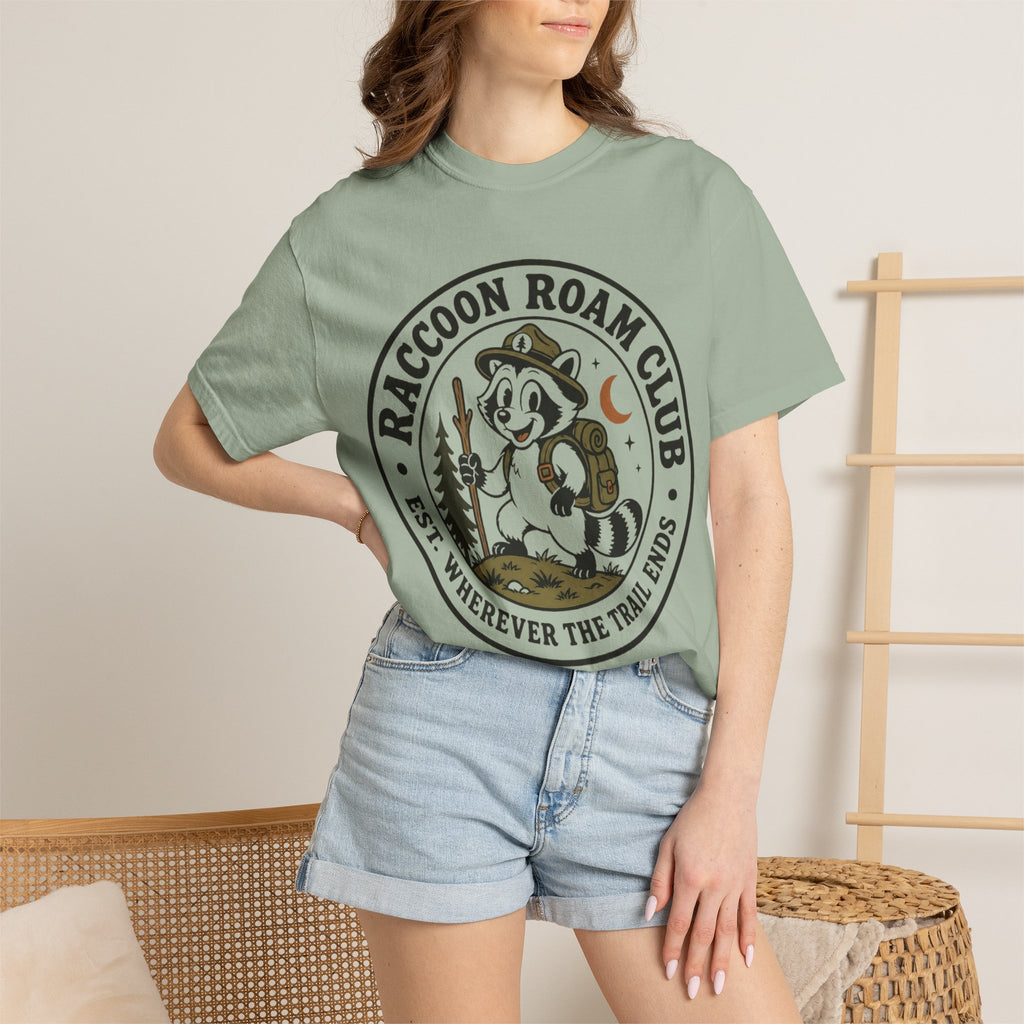 Raccoon Roam Club Badge T-Shirt