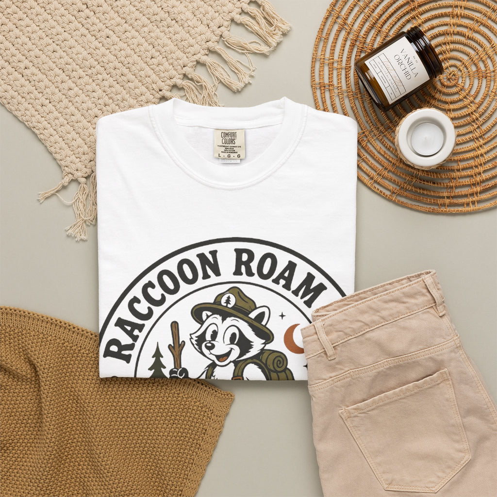 Raccoon Roam Club Badge T-Shirt