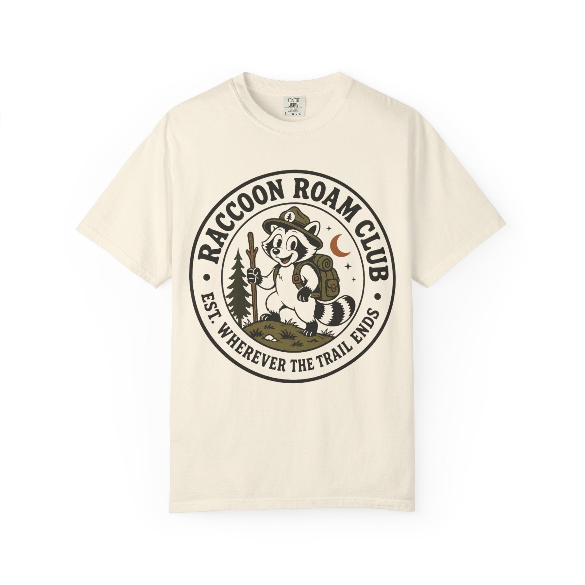 Raccoon Roam Club Badge T-Shirt