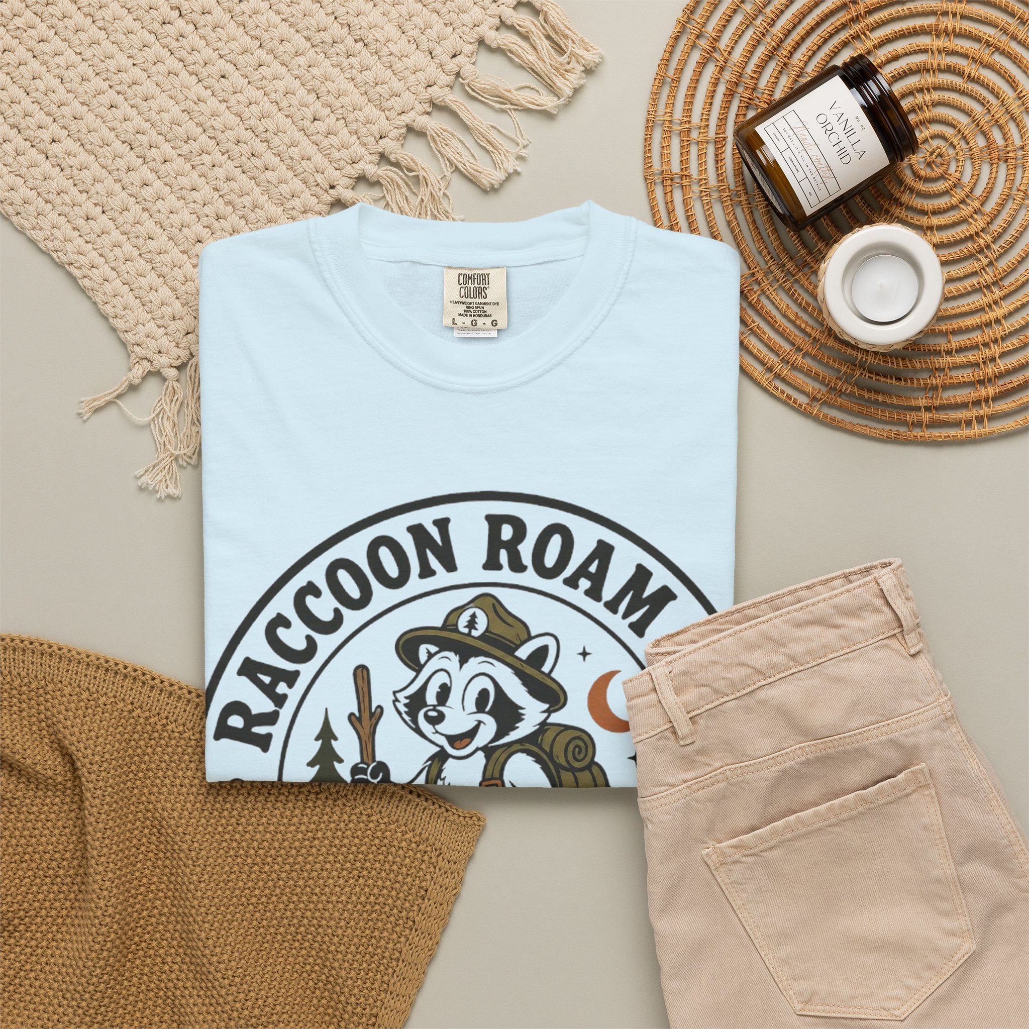 Raccoon Roam Club Badge T-Shirt
